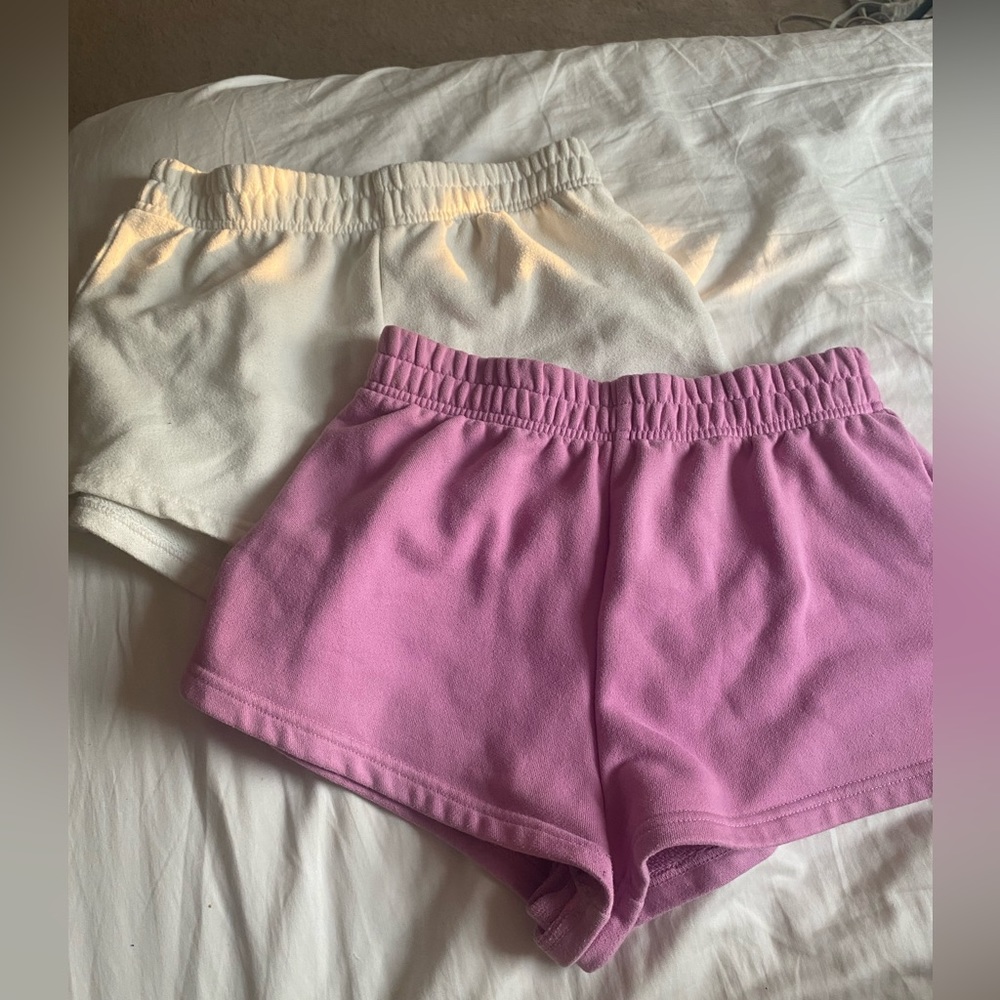 Shein shorts bundle • both size medium(fit small) • pink and white